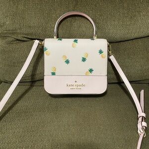 Kate Spade Pink and Cream Pineapple Mini Bag